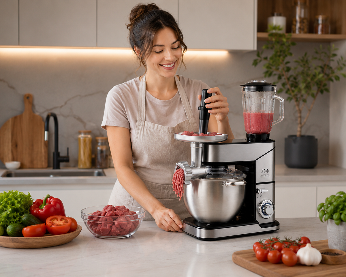 🔥 Procesador de Alimentos Royal Swiss 10L 2000W | Multifunción Profesional con Accesorios Incluidos 🔥