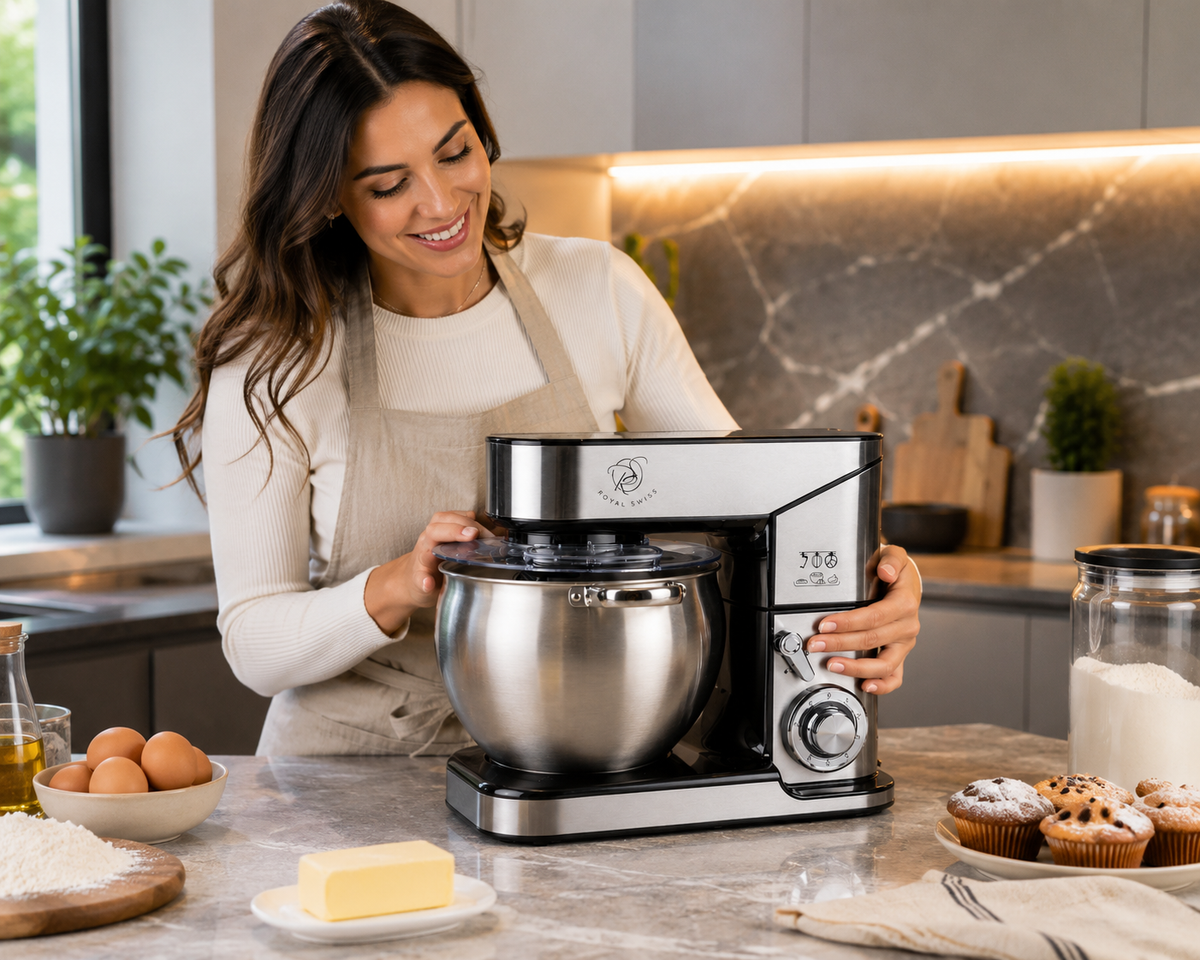🔥 Amasadora Royal Swiss 5 Litros Premium | 10 Velocidades y Sistema Planetario 🥣⚡
