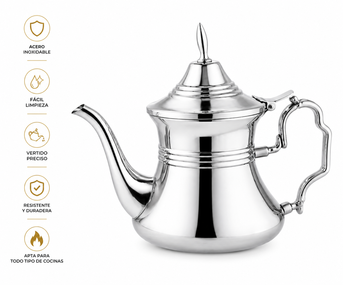 🔥 Tetera de Acero Inoxidable Luxury | Elegante, Resistente y Apta para Inducción 🔥  La combinación perfecta de estilo, calidad y funcionalidad para disfrutar de cada taza con la máxima elegancia. ☕🫖✨