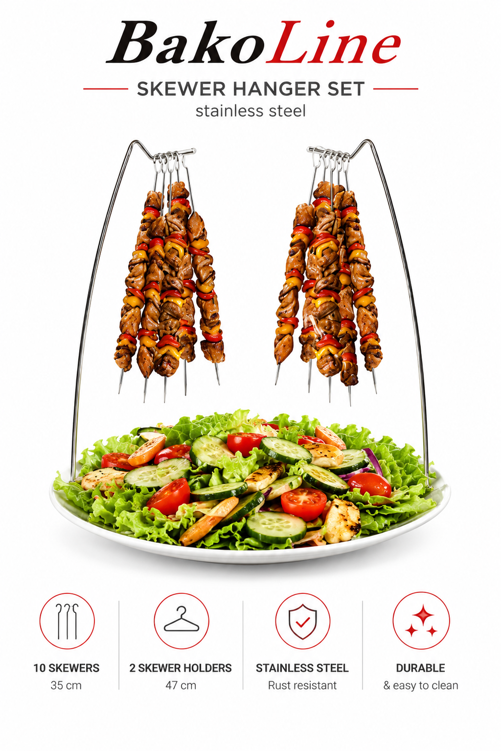 Set de Soporte para Brochetas BakoLine