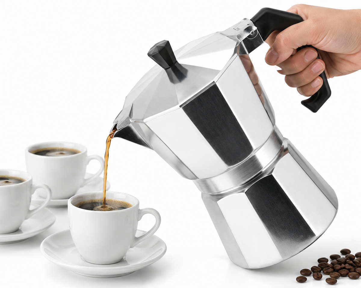 🔥 Cafetera Italiana de Aluminio Serie Verde | Café Tradicional con Sabor Auténtico 🔥  Disfruta del verdadero placer del café casero con una cafetera diseñada para durar y ofrecer el mejor resultado en cada preparación. ☕✨