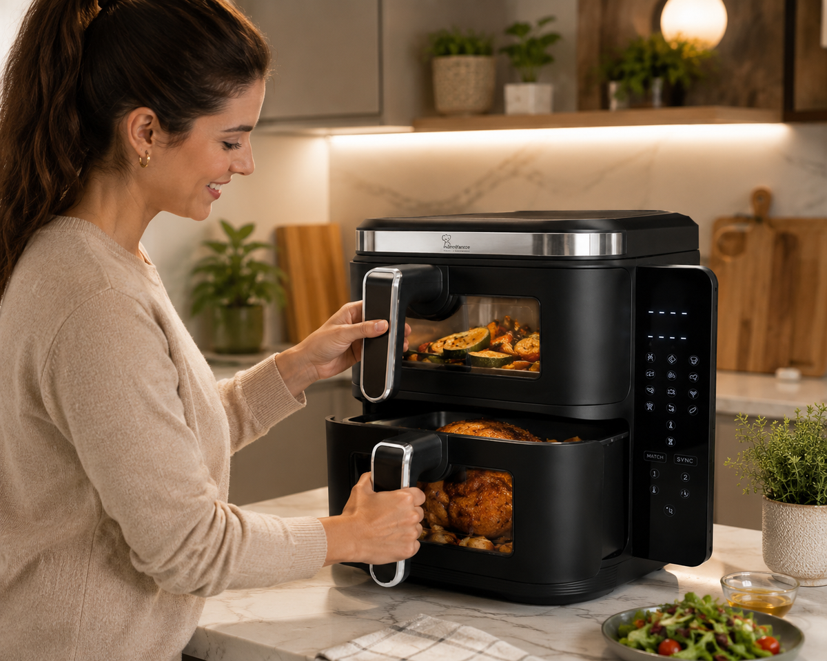 🔥 Freidora de Aire Doble Swiss Line 11L
