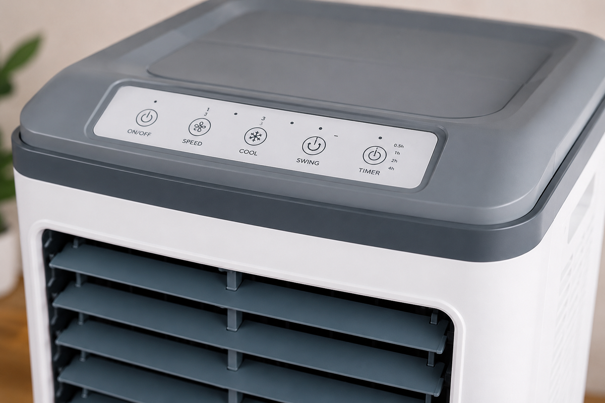 ❄️ Climatizador Portátil SPARK 3 en 1 | Enfría, Ventila y Humidifica | Bajo Consumo | Silencioso | 20L + Mando