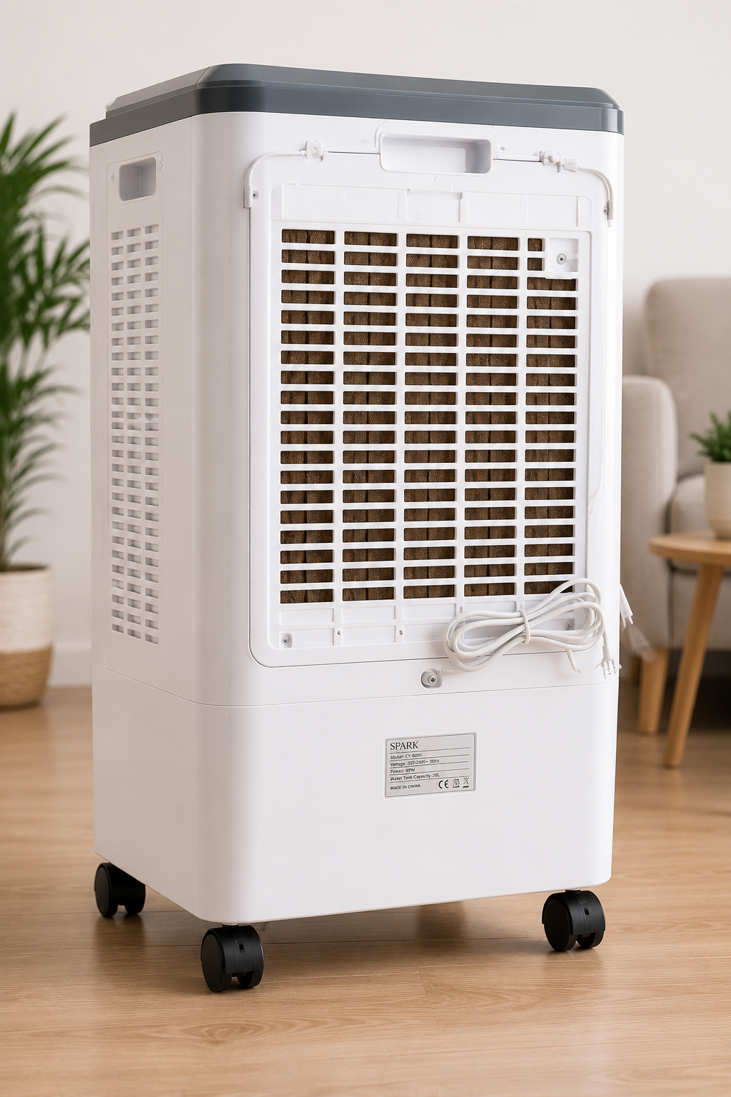 ❄️ Climatizador Portátil SPARK 3 en 1 | Enfría, Ventila y Humidifica | Bajo Consumo | Silencioso | 20L + Mando