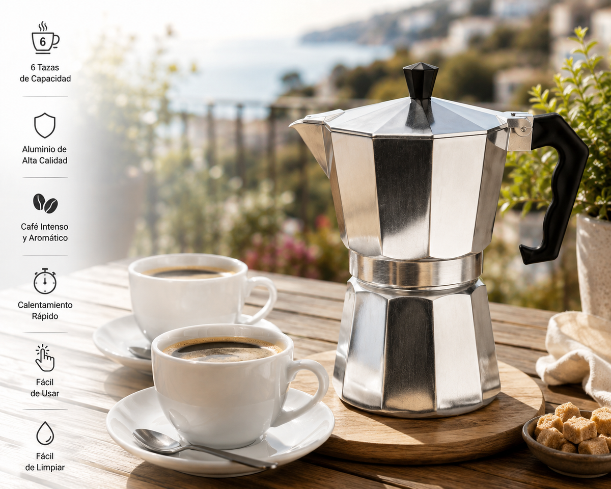 🔥 Cafetera Italiana de Aluminio Serie Verde | Café Tradicional con Sabor Auténtico 🔥  Disfruta del verdadero placer del café casero con una cafetera diseñada para durar y ofrecer el mejor resultado en cada preparación. ☕✨