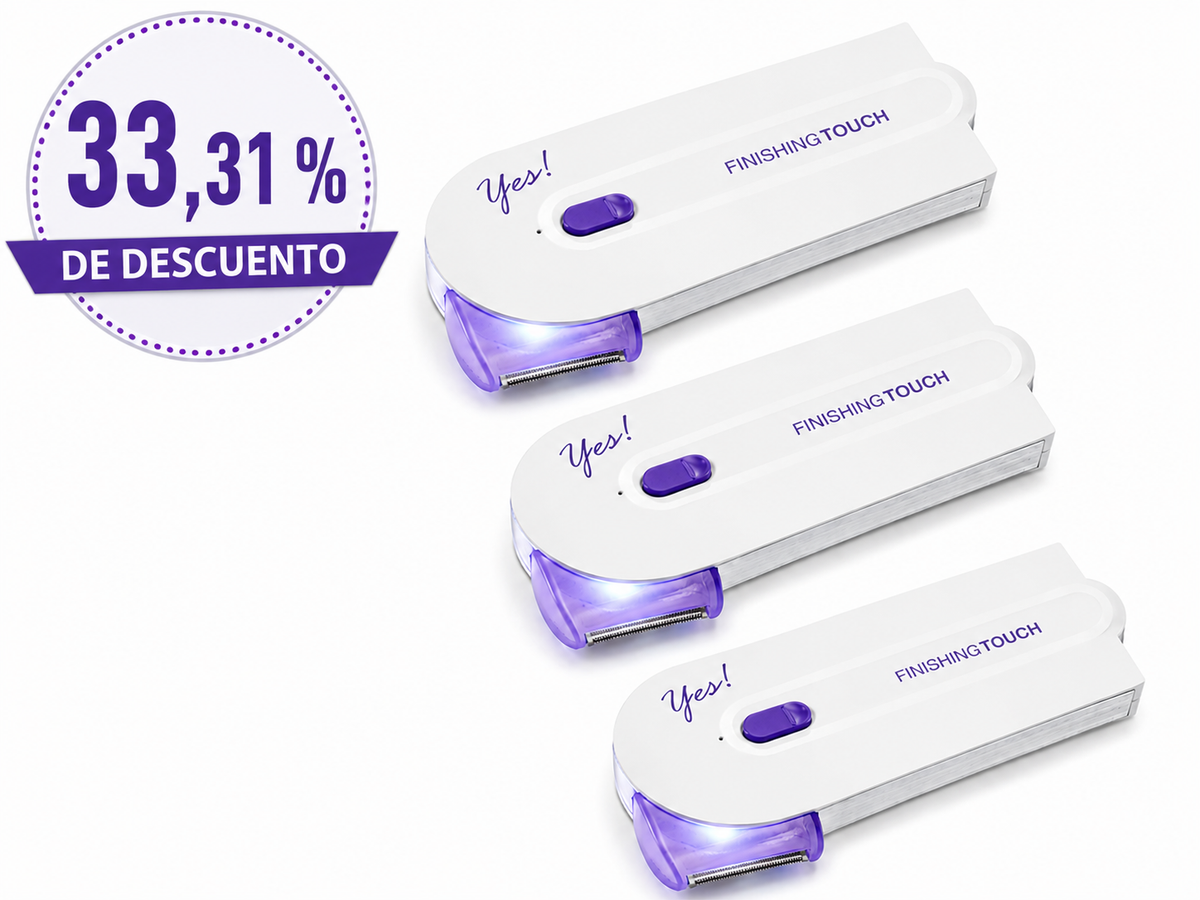 🔥 Depilador Eléctrico Finishing Touch Yes! | Depilación Sin Dolor y Recargable 🔥  Disfruta de una piel suave y perfecta en cualquier momento con una depilación rápida, cómoda y segura. ✨💖