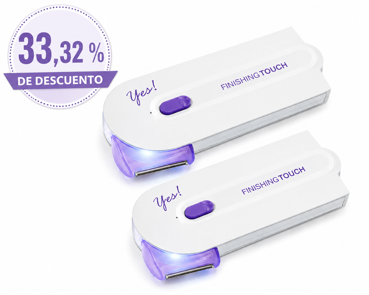 🔥 Depilador Eléctrico Finishing Touch Yes! | Depilación Sin Dolor y Recargable 🔥  Disfruta de una piel suave y perfecta en cualquier momento con una depilación rápida, cómoda y segura. ✨💖