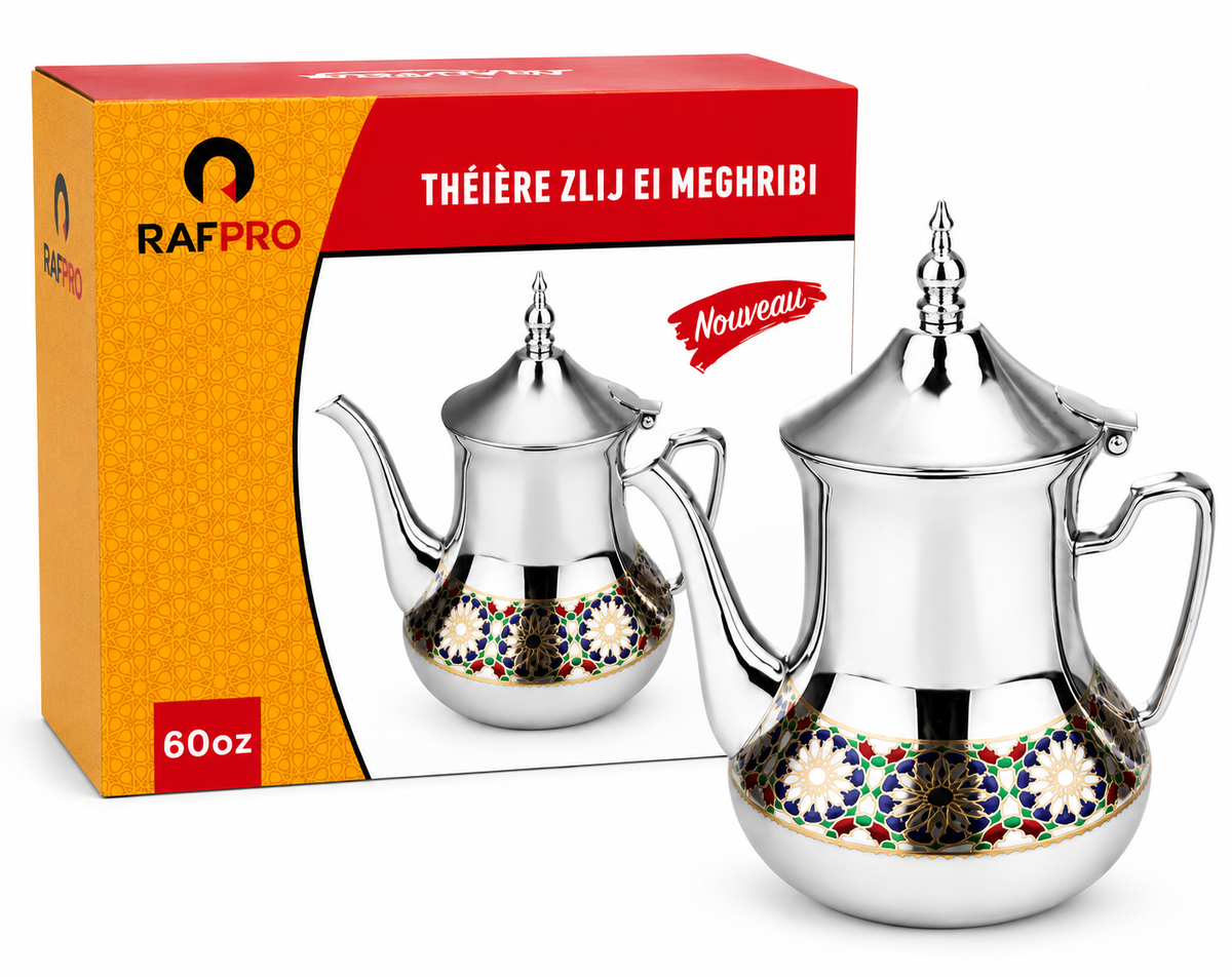 🔥 Tetera Marroquí Tradicional Premium | Elegancia Artesanal para Té e Infusiones 🔥  Disfruta del auténtico ritual del té con una tetera que combina tradición, belleza y funcionalidad en cada detalle. 🫖✨