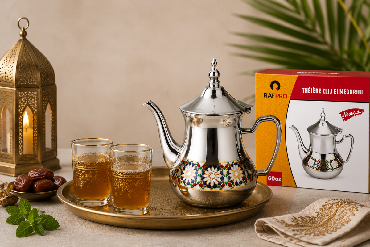 🔥 Tetera Marroquí Tradicional Premium | Elegancia Artesanal para Té e Infusiones 🔥  Disfruta del auténtico ritual del té con una tetera que combina tradición, belleza y funcionalidad en cada detalle. 🫖✨