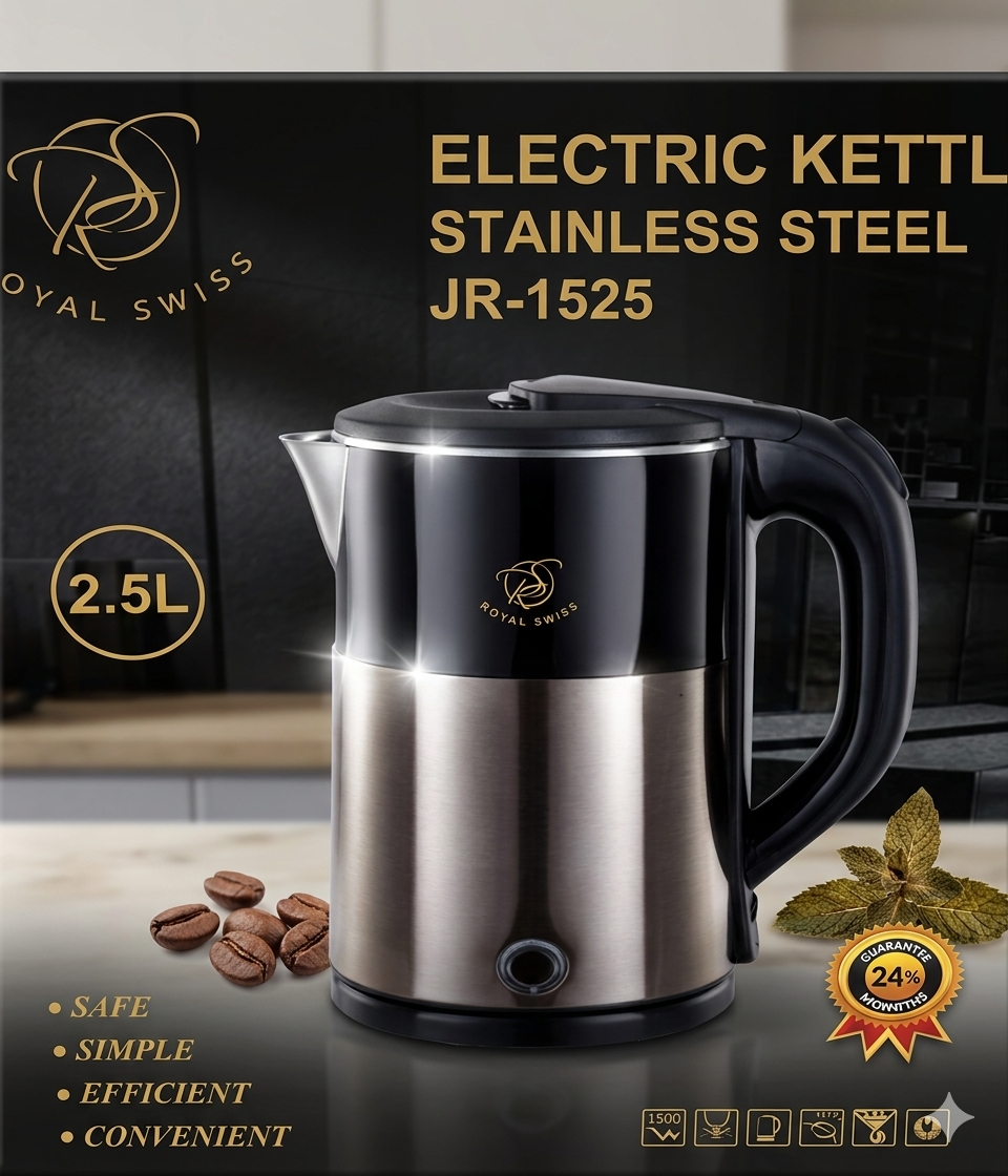 Hervidor Eléctrico Royal Swiss JR-1525