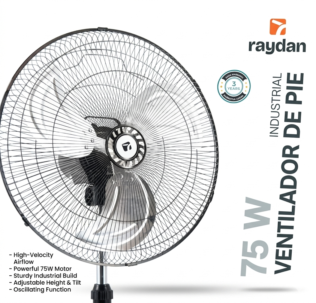 Ventilador de Pie Industrial Raydan