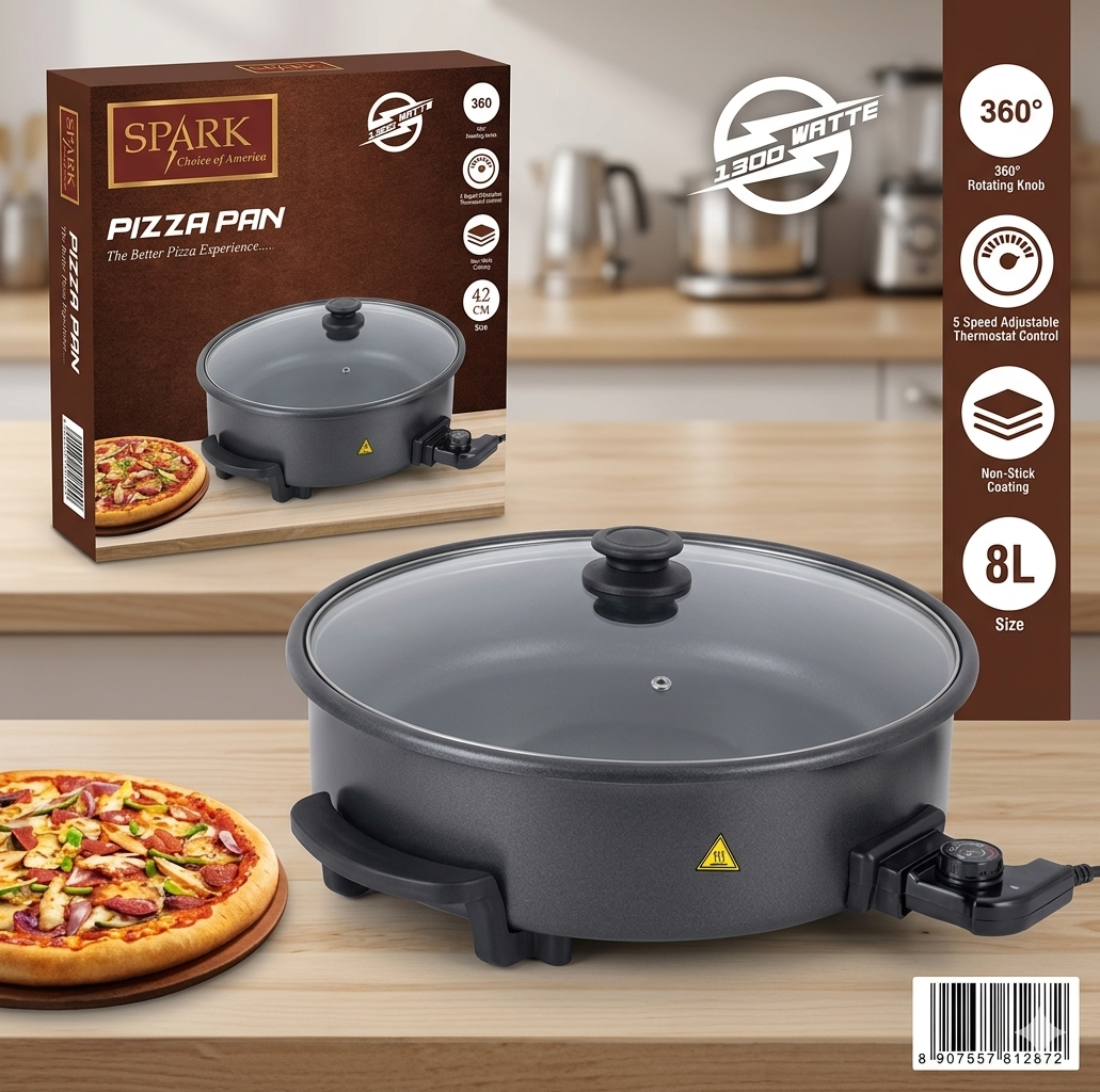 Sartén Eléctrica para Pizza SPARK S-50PP